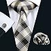 Barry.Wang Christmas Ties,Designer Handkerchief Cufflink Necktie Clip Set Gifts