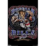 (22x34) Buffalo Bills (Mascot, Grinding It Out Since 1960) Sports Poster Print