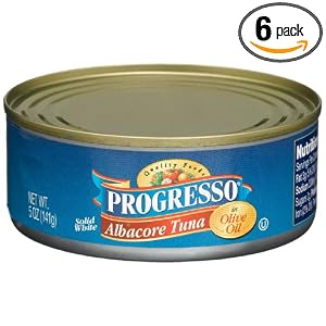 Progresso Albacore Tuna in Olive Oil, 5-Ounce Tins (Pack of 6) by 