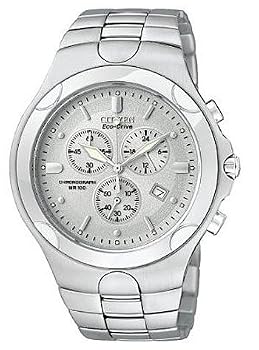 Citizen #AT0930-53A Men's Eco Drive Stainless Steel Corso Collection Chronograph Watch