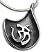 OM Sterling Silver Pendant Chain Jewelry 1 inches
