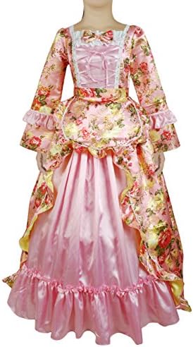AvaLolita Women's Royal Court Dress Victorian Lolita Style Costume, XL, LightPink