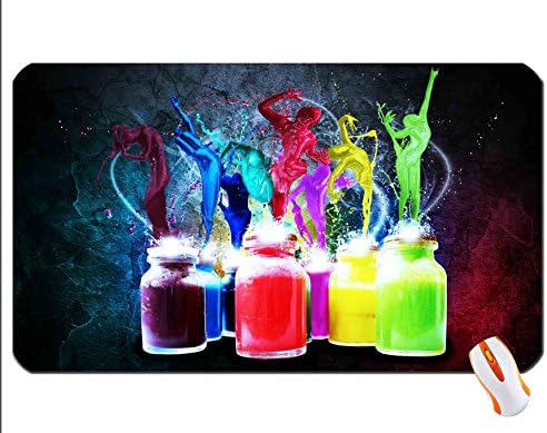 abstract dancers paint wallpaper mouse pad super big mousepad Dimensions: 23.6 x 13.8 x 0.2inches(60x35x0.2cm)