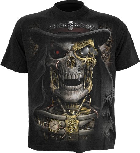 Spiral - Mens - STEAM PUNK REAPER - T-Shirt Black