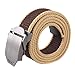 AMA(TM) Men Automatic Square Buckle Waist Belt Sports Knit Canvas Waist Strap Belts