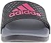 adidas Unisex-Child Adilette SC Sandal, Core Black/Pink/Vista Grey, 4