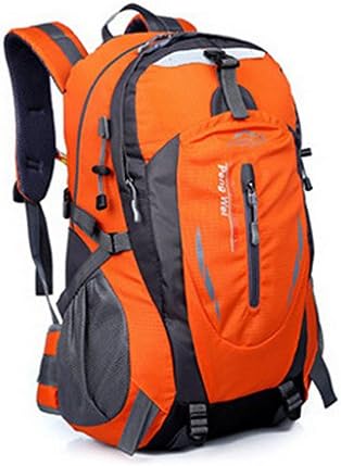 Inoble Large-capacity 36L Outdoor Travel Shoulder Waterproof Backpack Bag for Men and Women Sports Mountaineering (Orange Red)