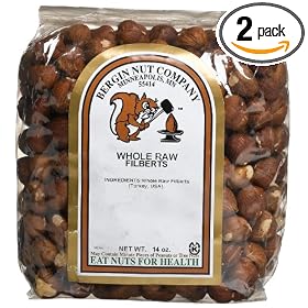 Bergin Nut Company Filberts Whole Raw, 14-Ounce Bags (Pack of 2)