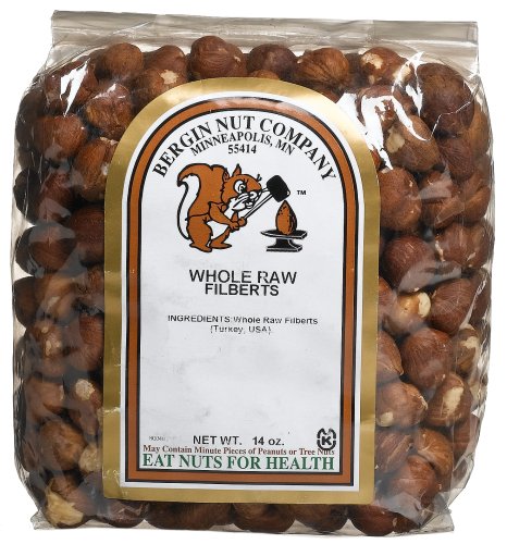 Bergin Nut Company Filberts Whole Raw, 14-Ounce Bags (Pack of 2) by Bergin Nut Company