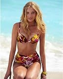 Newport News Tropical Floral-Print Bikini Swimsuit