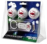 Arkansas Razorbacks 3 Golf Ball Gift Pack w/ Hat Clip - NCAA College Athletics