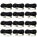 VideoSecu 12 Pack 100ft Feet Video Power Wires Security Camera Extension Cables Cords for CCTV DVR CCD Camera Home Surveillance System CKW