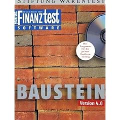 FINANZtest - Baustein. CD-ROM f�r Win 98 SE, ME, NT, 2000, XP; Mac und Linux. Das Programm f�r die private Baufinanzierung