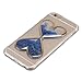 IKASEFU Clear Transparent Rubber Case for iPhone 6/6S,Cute Novelty Heart Shape Flowing Sand Slim Fit Clear Gel Liquid Case Cover for iPhone 6/6S 4.7