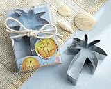 Palm Tree Cookie Cutter in Beach-themed Gift Box (Set of 18) - Baby Shower Gifts & Wedding Favors