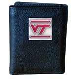 Virginia Tech Hoakies Genuine Leather Tri-fold Wallet