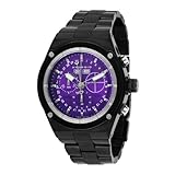 Android Men's AD381BPU Interceptor Swiss 5040F Chrono Purple Dial Watch