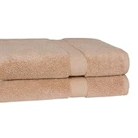 Calcot Growers Collection 100-Percent Zero-Twist Supima Cotton 2-Piece Bath Towel Set, Sand
