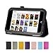 GMYLE(R) Black PU Leather Slim Folio Magnetic Flip Stand Case Cover with Sleep/Wake Function for Barnes & Noble Nook HD 7