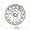 Platinum Overlay Sterling Silver "100 Facets Collection" Round Cubic Zirconia Antique-Style Earrings