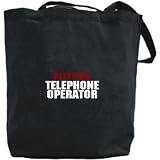 Canvas Tote Bag Black  Future Telephone Operator  Occupations