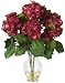 Burgundy Hydrangea Silk Flower Arrangement w/ Liquid Illusion