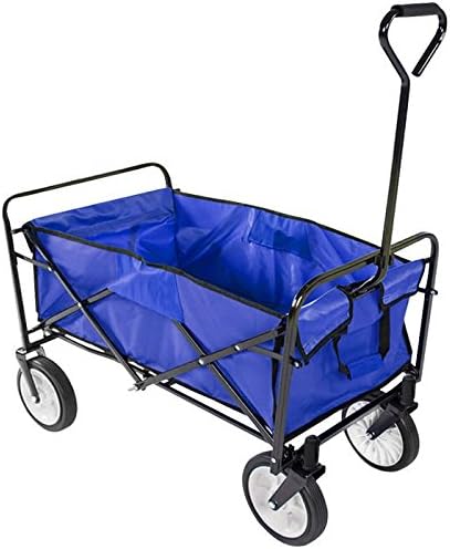 Your Little Blue Buddy! Blue Collapsible Folding Wagon Utility Garden Cart Shopping Beach Toy Sports Top - CFP
