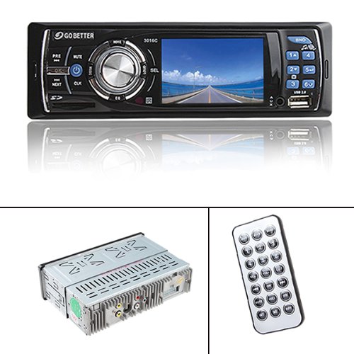 AGPtek Top Quality 3 TFT LCD Digital In Dash AM FM DVD Car Audio Video