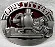 Pipe-fitter (Occupation) Enamel Pewter Buckle