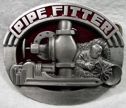 Best Price Pipe-fitter (Occupation) Enamel Pewter Buckle