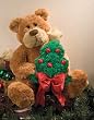 Gund Frasier Bear with Christmas Tree - Lights Up and Sings