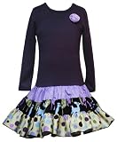Rare Editions Girls 7-16 Multi Print Skirt,Plum,8