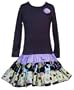 Rare Editions Girls 7-16 Multi Print Skirt,Plum,8