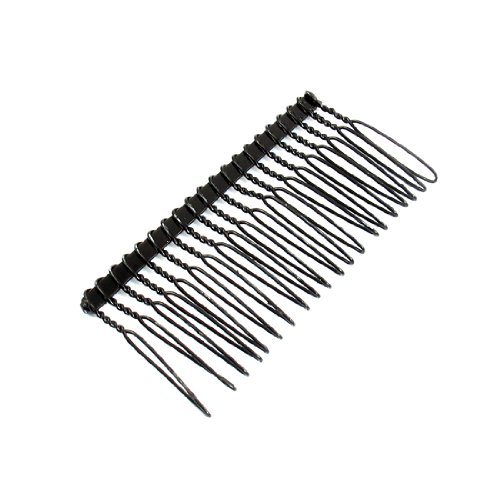 Forever Yung Black Metal Hair Diy Salon Comb Twist Clamp Clip For