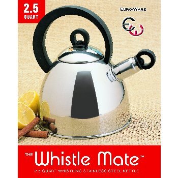 2.5 Quart the Whistle Mate Stainless Steel Teapot Kettle 2.5 Quart the Whistle Mate Stainless Steel Teapot Kettle