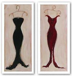 Evening Gown Set by Susan Osborne 8"x20" Art Print Poster