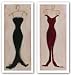 Evening Gown Set by Susan Osborne 8"x20" Art Print Poster