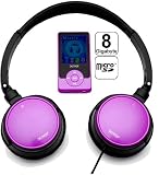 Produkt-Bild: Denver MPG-2048NRC SD MP3-Player mit 8GB (Micro SD Karte) & Kopfh&ouml;rer Violett
