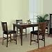 Powell Mission "Distressed Dark Oak" Gathering Table with Butterfly Leaf