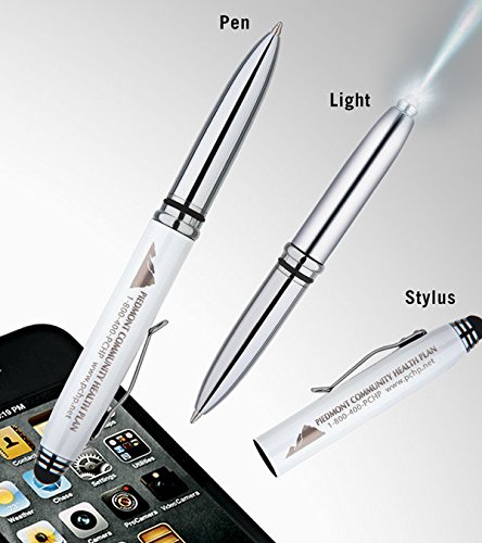 Crowne Tri-Function Pen - Penlight / Stylus / Pen Triple functions