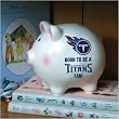 Tennessee Titans Memory Company Born to Be Piggy Bank NFL Football Fan Shop Sports Team Merchandise