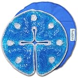 Home Medical Hot/Cold Disk Aid with Thermal Gel Beads, 9 Inches, Blue