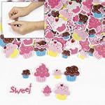 500 Miniature Cupcake Foam Shapes Sticker