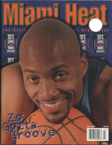 Alonzo Mourning 1998 Miami Heat Program