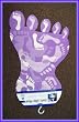 Purple Toe Foot Bathroom Rug Mat Anti Skid
