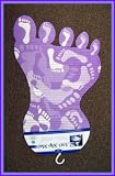 Purple Toe Foot Bathroom Rug Mat Anti Skid