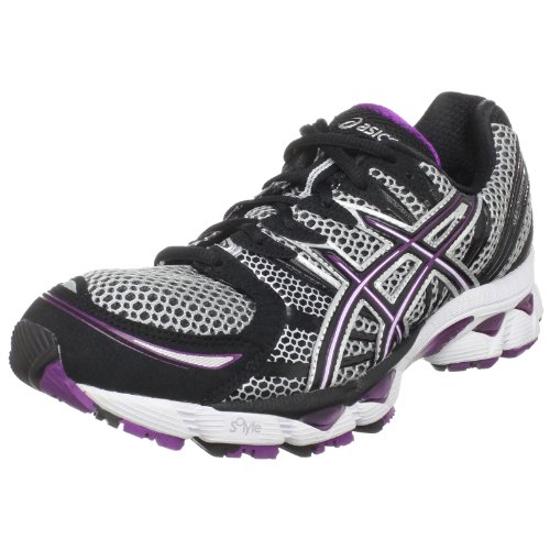 ASICS Women's Gel-Nimbus 12 Running Shoe,Lightning/Black/Plum,11 