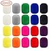 Augshy Microphone Covers Foam,20 Pack Thick Handheld Stage Microphone Windscreen Microphone Cover Foam Karaoke DJ Microphone Covers Disposable(10 Color)