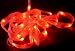 LED BATTERY Rope/Ribbon Light RED Fairy Lights-14 feet Long