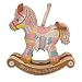 3" "Baby's First Christmas" Rocking Horse Ornament For A Girl #140172